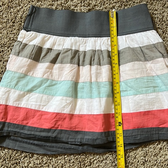 Charlotte Russe multicolored striped skirt size small - Picture 5 of 7